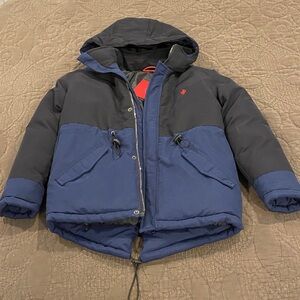 NWT Ferrari Kids Two-Tone Hooded Jacket, size 7/8Y